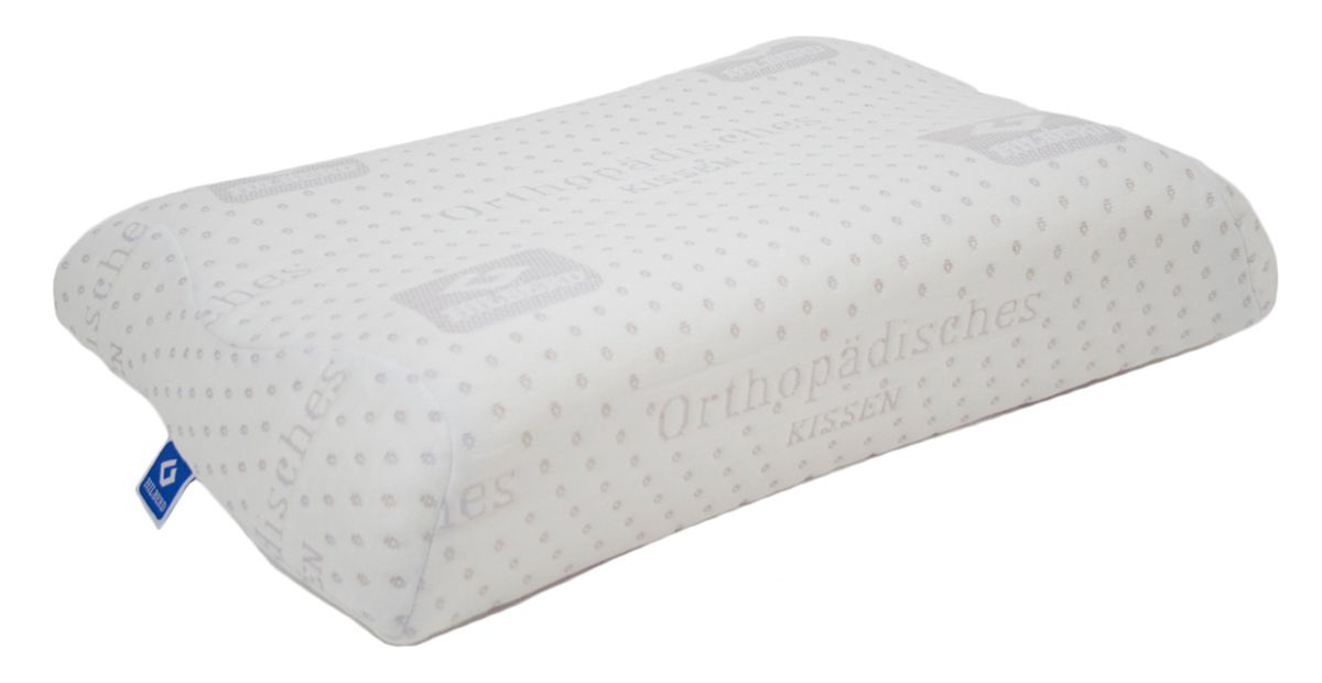 Ортопедическая подушка Welle Hilberd для сна на спине, 55*40см валики 12/10см, Размер: М купить в OrtoMir24